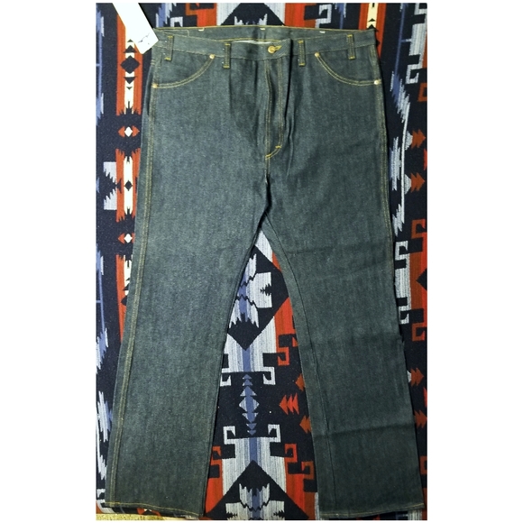VINTAGE 80's DEADSTOCK DAKOTA BY 5 BROTHERS RAW DENIM JEANS- SIZE 42